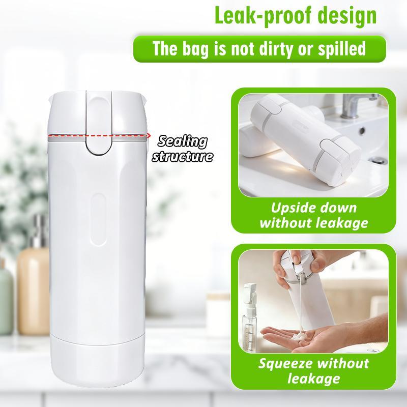 One Bottle. Four Essentials. Zero Leaks|4-in-1 Travel Dispenser Bottle