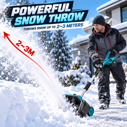 Brushless Cordless Snow Shovel Foldable with Wheels | For Makita 18V Battery