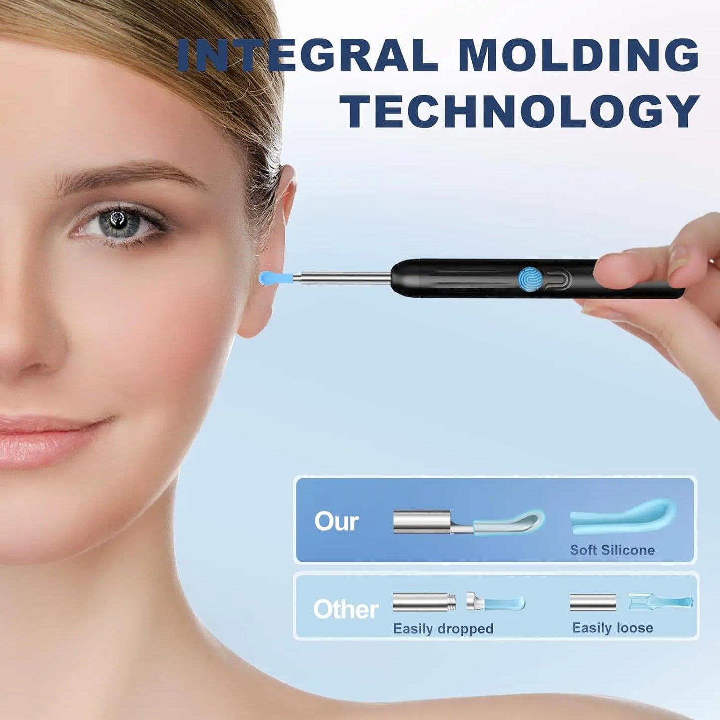 🔍Ear Hygiene Set, HD Visual Earwax Removal Tool with Camera, 1080P HD Camera Ear Cleaner, Compatible with iPhone and Android Phones.