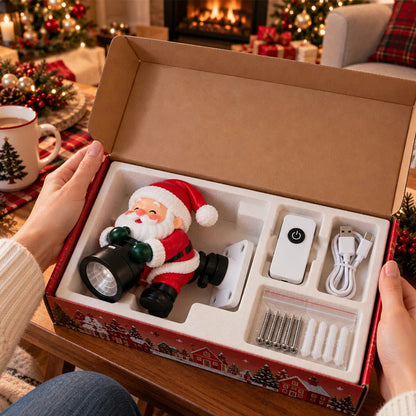 🎅 Santa Christmas Welcome Projector – Festive Greeting Light with Remote Control & Adjustable Angle ✨