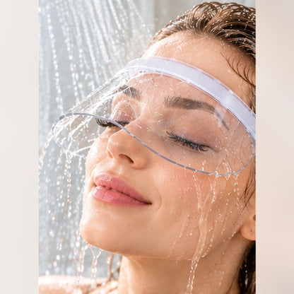 ✨ Waterproof Lash Extension Shower Protector – Clear Curved Visor for Showering & Hair Washing, Lash-Friendly Water Deflector 💧👁️