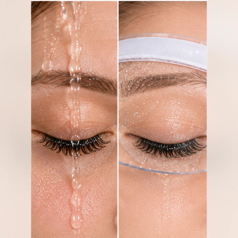 ✨ Waterproof Lash Extension Shower Protector – Clear Curved Visor for Showering & Hair Washing, Lash-Friendly Water Deflector 💧👁️