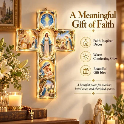✨ Last Day – 49% OFF!✝️The Story of Jesus in 6 Scenes Cross Lamp
