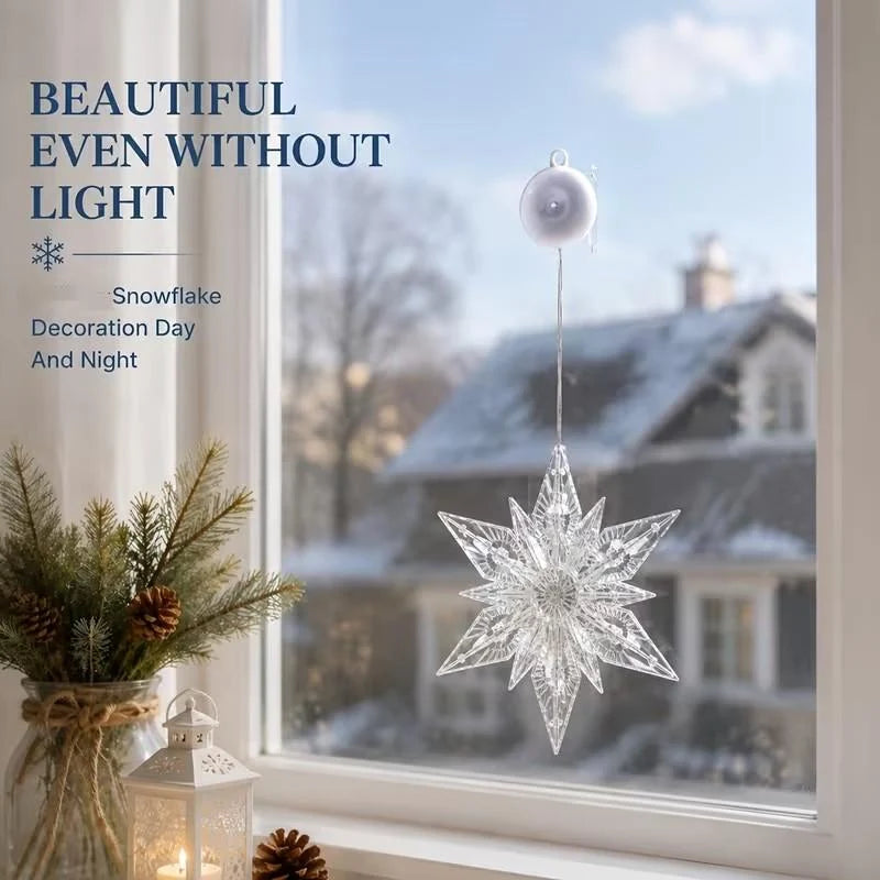 🎄✨ DIY Christmas Suction Window Lights – 11 Festive LED Shapes, Battery-Powered & Reusable, No-Drill Christmas Window Decorations with Warm White & Colorful Lighting 🎅❄️