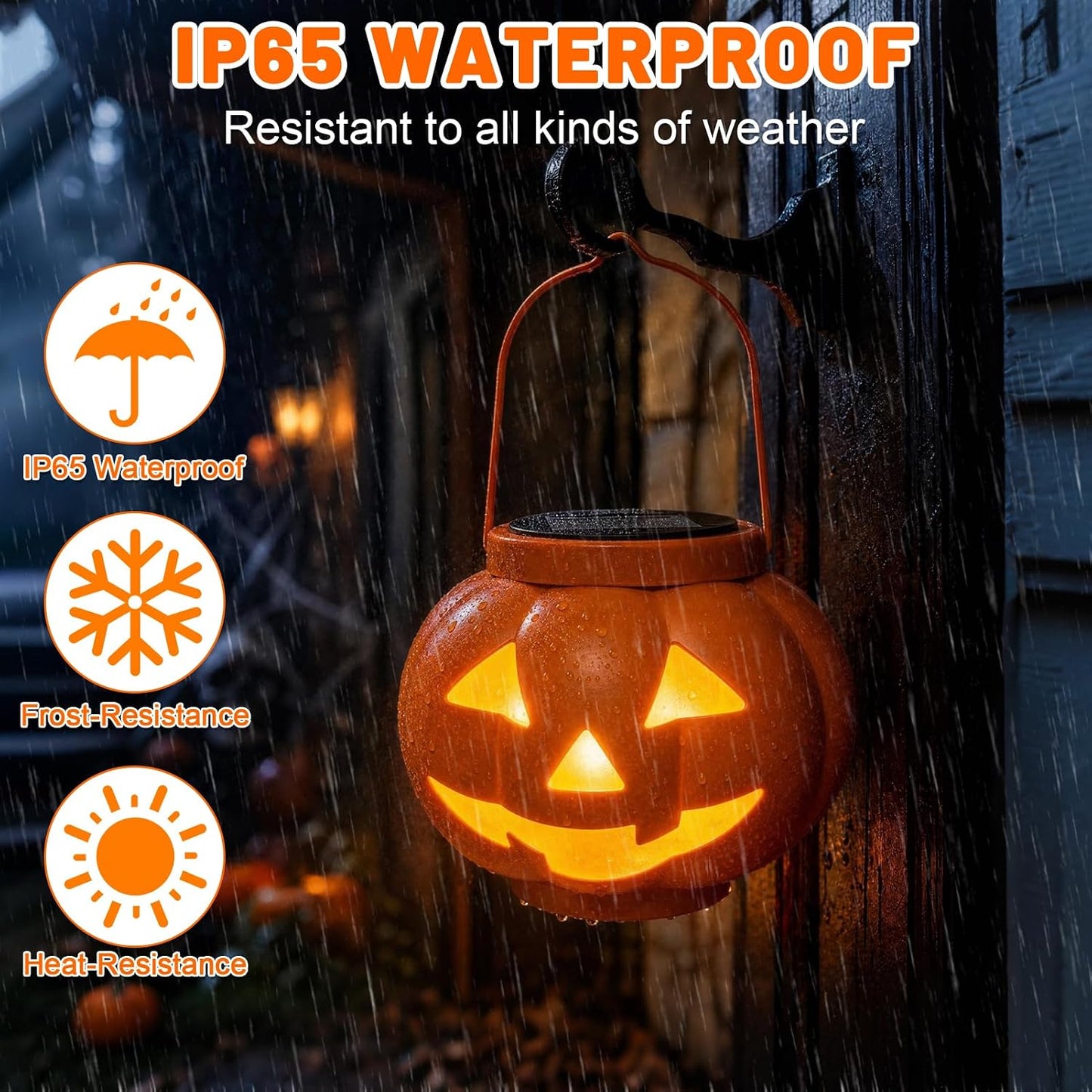 🎃Solar Halloween Pumpkin Lantern Outdoor Decor ✨