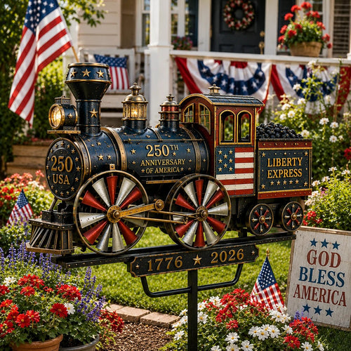 🔥 Selling Fast! 🇺🇸 250th Anniversary Liberty Express Train Wind Spinner – Free Shipping
