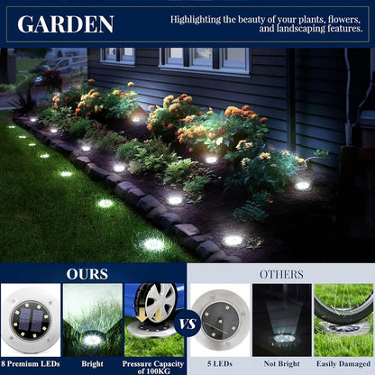☀️Solar Garden Lights –12 Pack Solar Lights Outdoor Waterproof