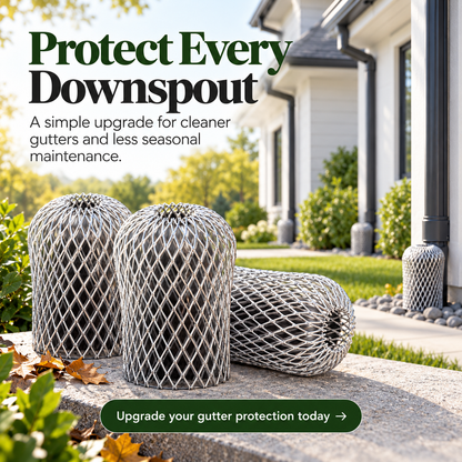 🍂Expandable Aluminum Downspout Debris Guard