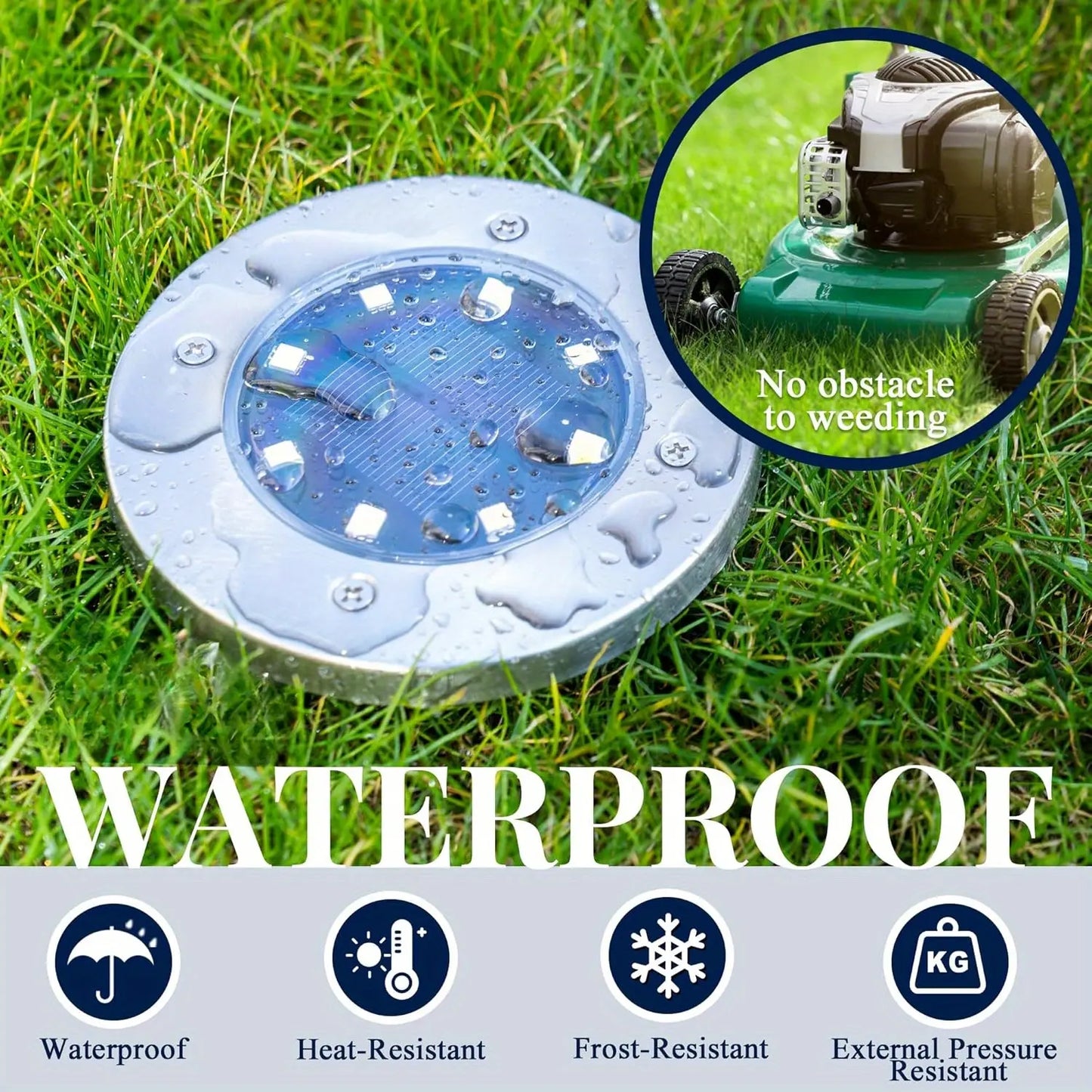 Hoodink Solar Lights for Outside,12 Pack Solar Lights Outdoor Waterproof