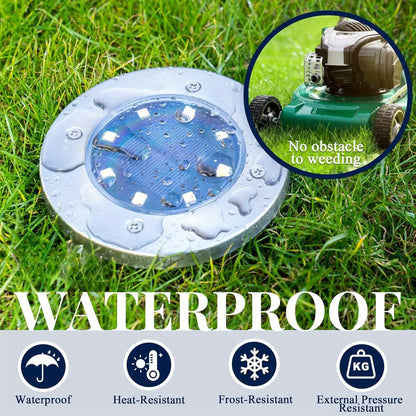 Hoodink Solar Lights for Outside,12 Pack Solar Lights Outdoor Waterproof