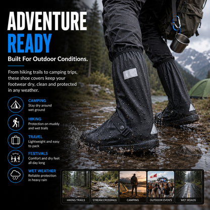 DryWalk Waterproof Shoe Covers | Anti-Slip Rain Shoe Protectors