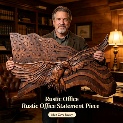 "Wings of Freedom" - Handcrafted Wooden Art