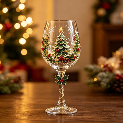 🎖️Christmas Wine Glass Collection Gift Box Set – 6 Festive Designs