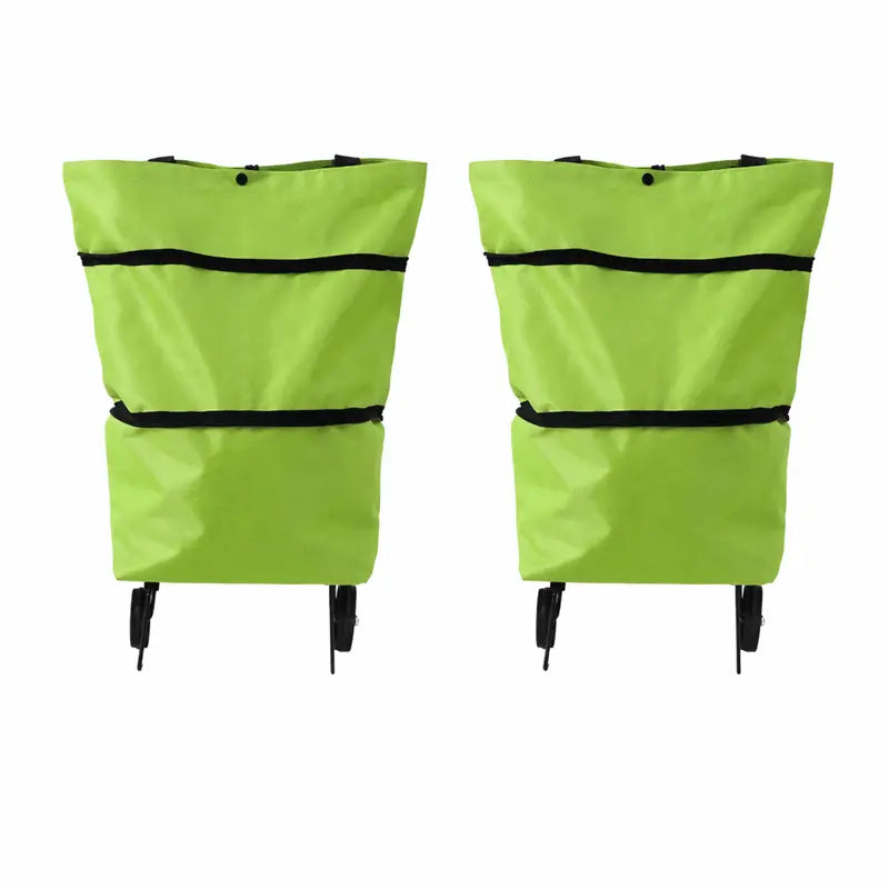 🔥Foldable Grocery Cart Bag – The Rolling Shopping Bag That Saves Your Back