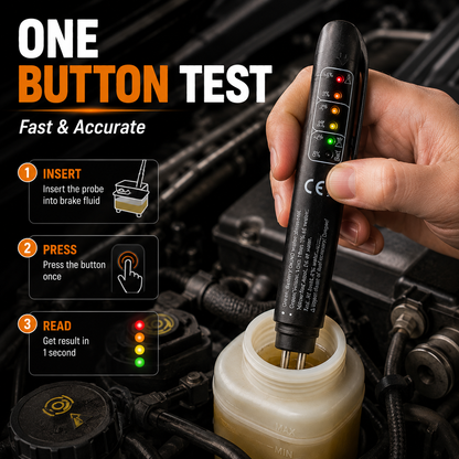 🚗 Portable Brake‐Fluid Tester Pen for DOT 3 / DOT 4 / DOT5.1
