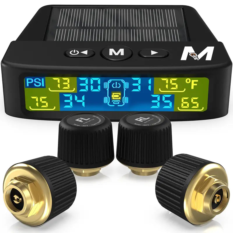Wireless trailer tire pressure monitoring system with four external sensors