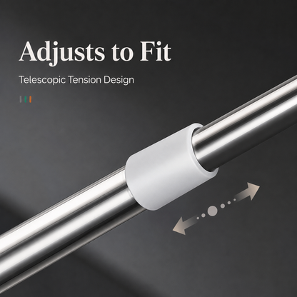 ⚡ Expandable Closet Rod – Punch-Free, Adjustable, No Drilling