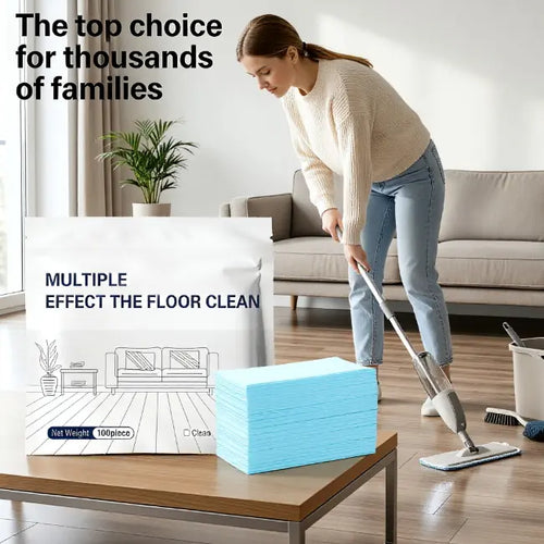 🔥100PCS Multi-Effect Floor Cleaning Sheets – Dissolve, Mop & Refresh
