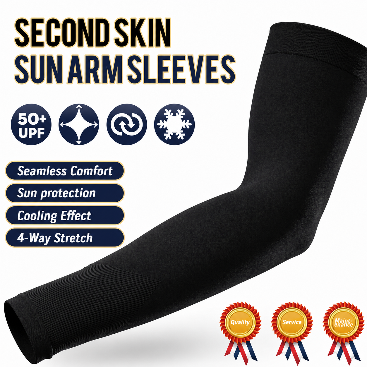 🔥 49% OFF | ☀️ UPF 50+ Cooling Sun Sleeves – Stay Cool & Protected Outdoors