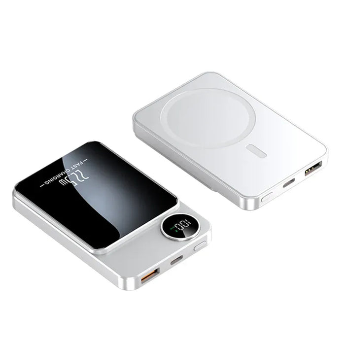 White magnetic power bank