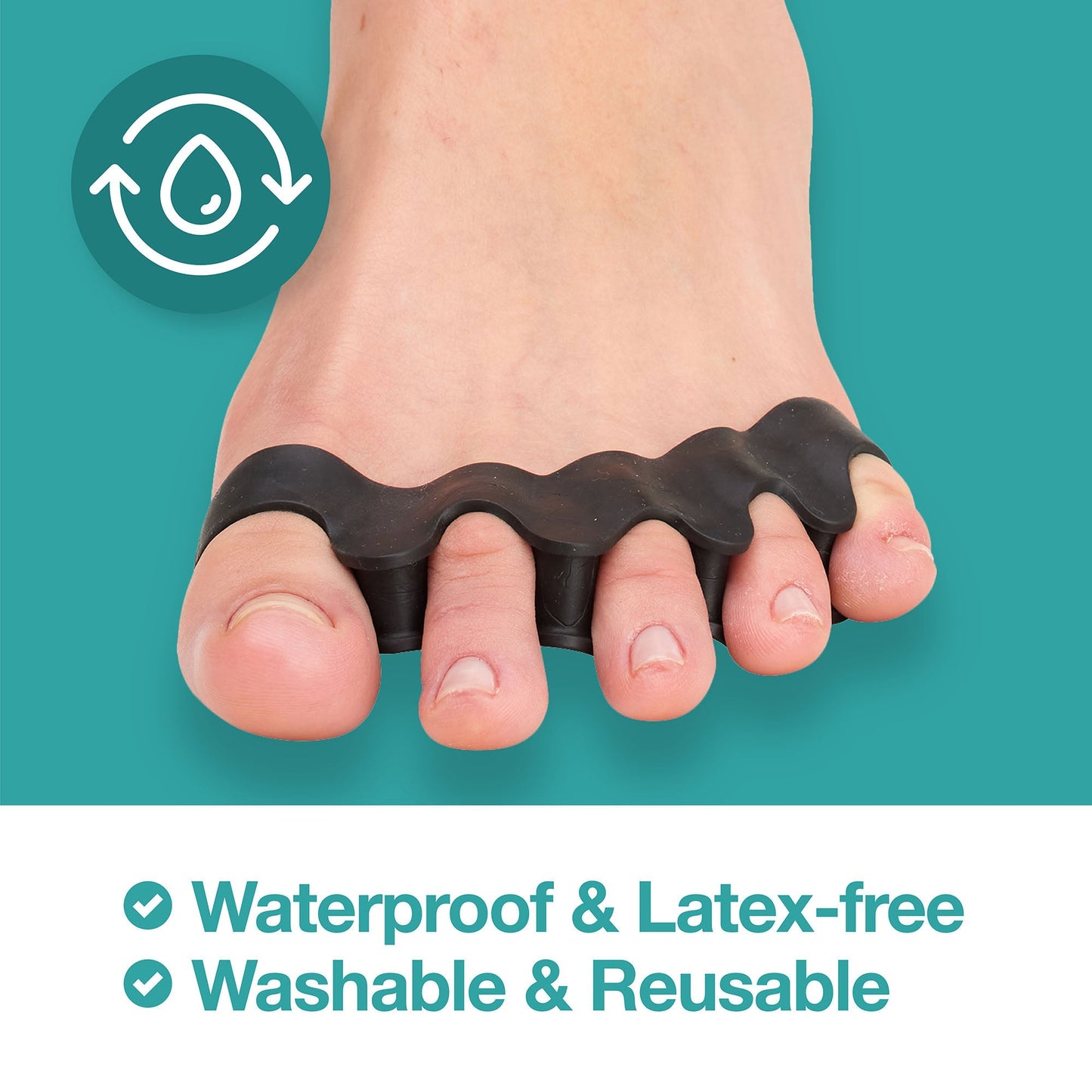 Gel Spacers for Correct Toe Alignment