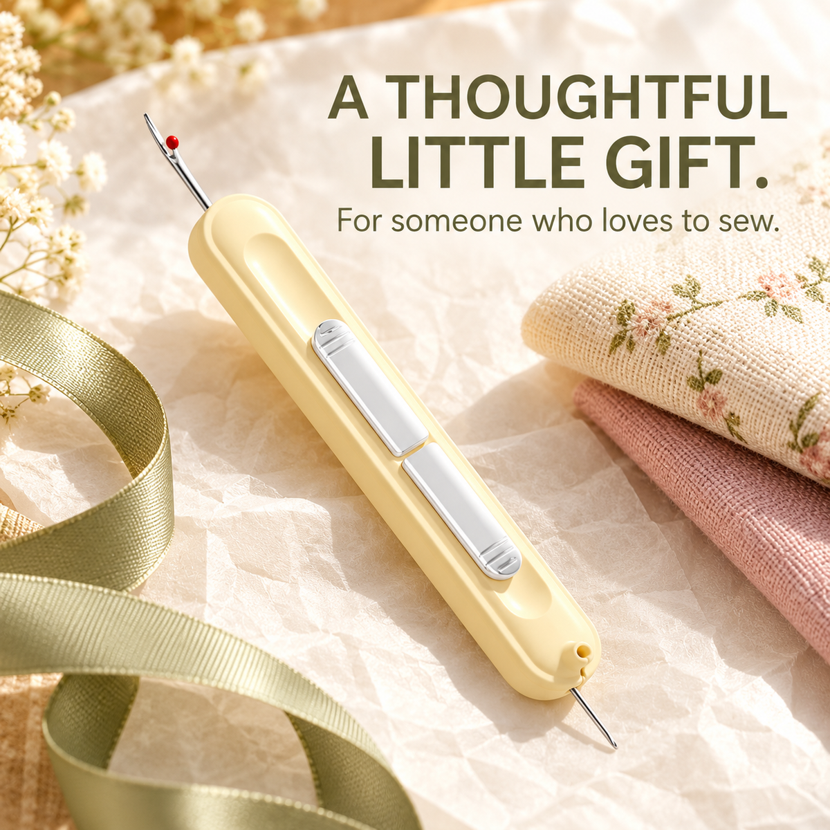 🧵 2-in-1 Needle Threader & Seam Ripper – Less Fuss, More Stitching