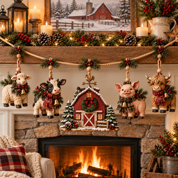 Christmas Farm Friends Hanging Garland - product image 5