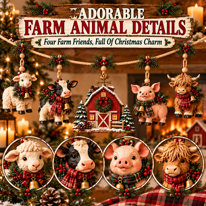 Christmas Farm Friends Hanging Garland - product image 4