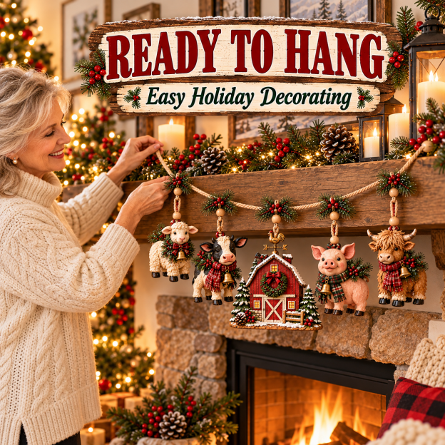 Christmas Farm Friends Hanging Garland - product image 7