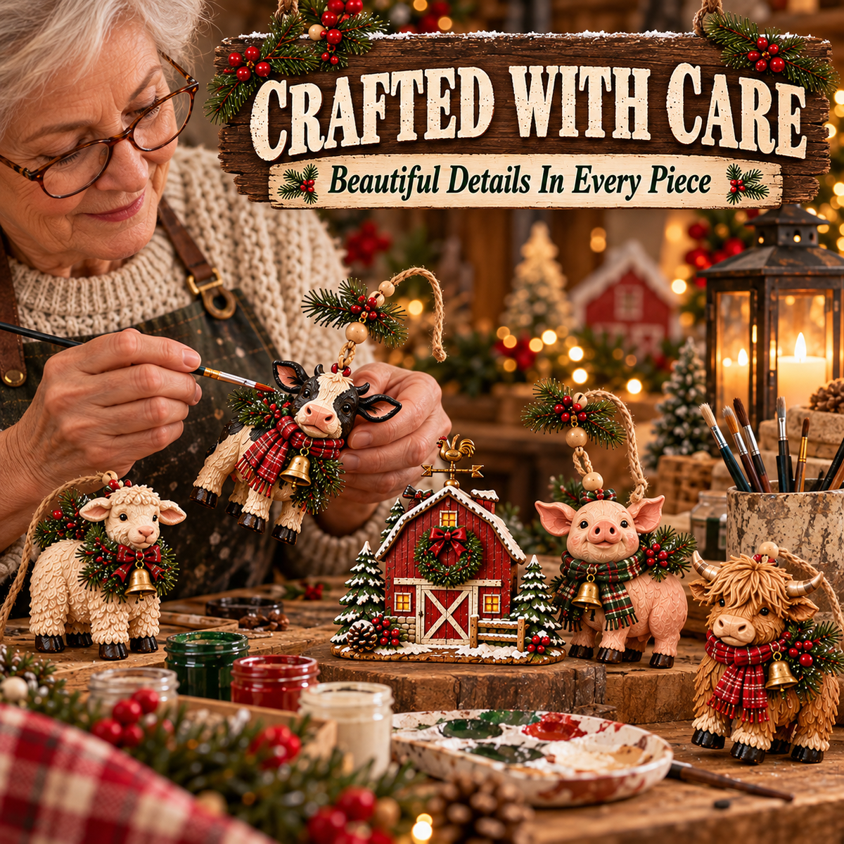 Christmas Farm Friends Hanging Garland - product image 2
