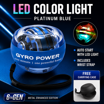 💪 Auto-Start Gyro Ball – Build Grip Strength, Forearm Power & Wrist Endurance Anywhere