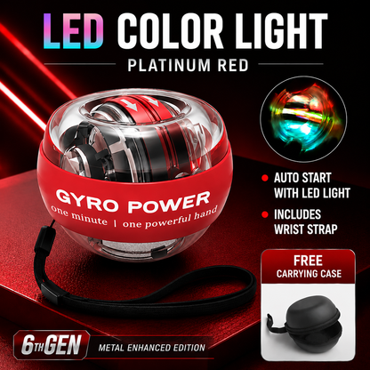 💪 Auto-Start Gyro Ball – Build Grip Strength, Forearm Power & Wrist Endurance Anywhere
