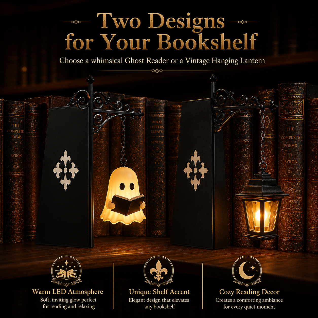 ✨Cozy floating ghost decor for any bookshelf