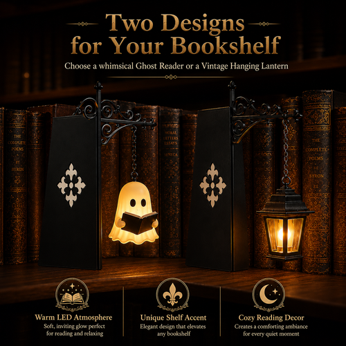 ✨Cozy floating ghost decor for any bookshelf