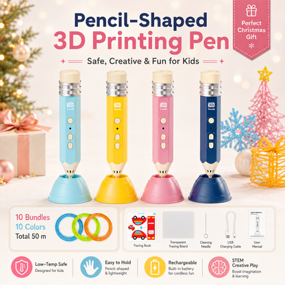 🔥Pencil-Shaped 3D Printing Pen