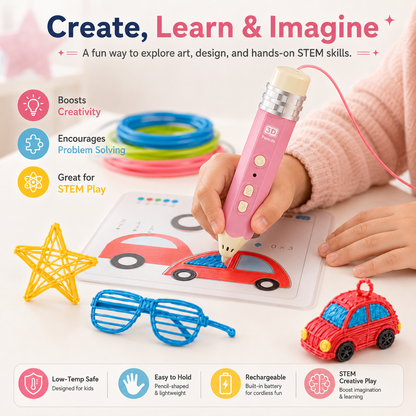 🔥Pencil-Shaped 3D Printing Pen