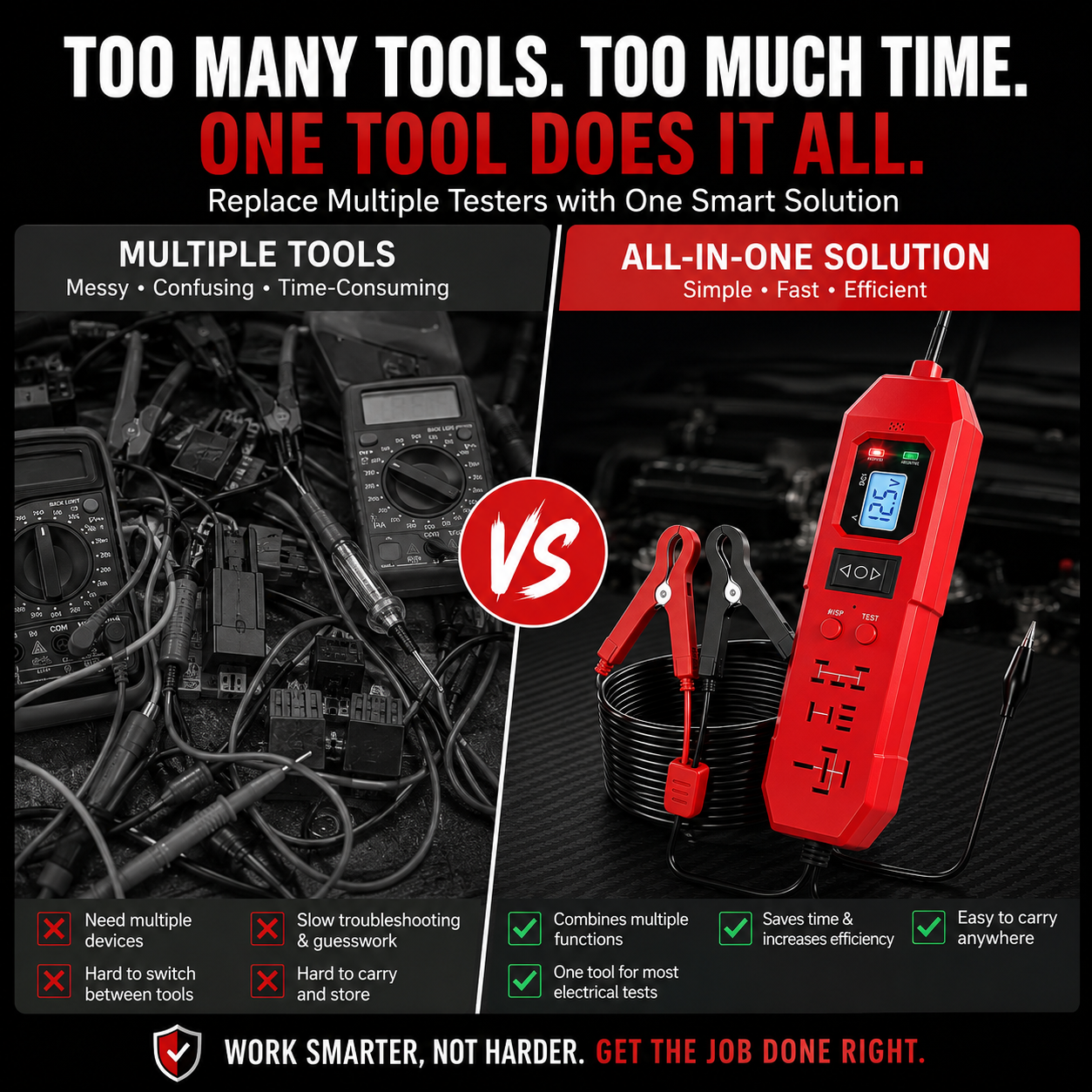 3-in-1 Automotive Power Circuit Probe & Relay Tester – 12V/24V Electrical Diagnostic Tool