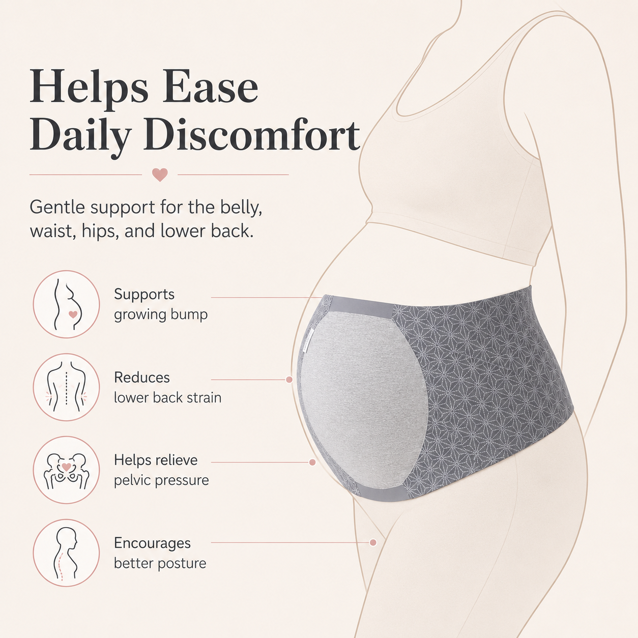 🔥Prenatal Support Belt Pregnant Women Special Breathable Tire Dream Belt
