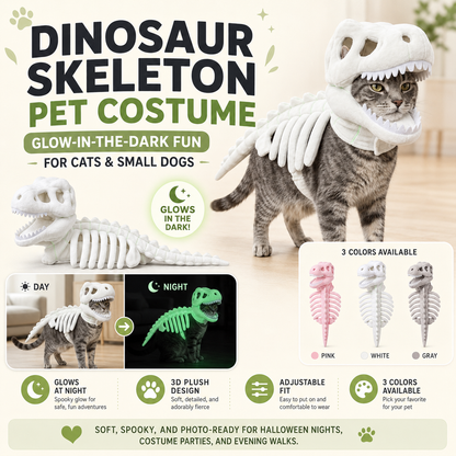 ✨Dinosaur skeleton pet clothing