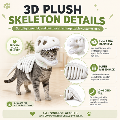 ✨Dinosaur skeleton pet clothing