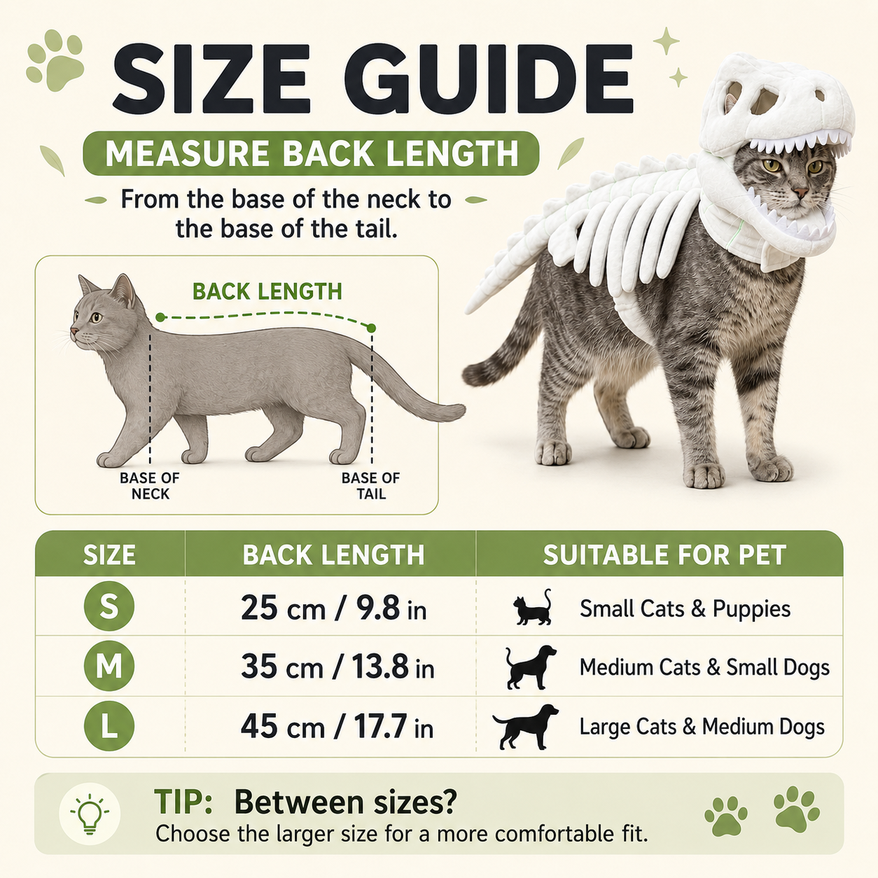 ✨Dinosaur skeleton pet clothing