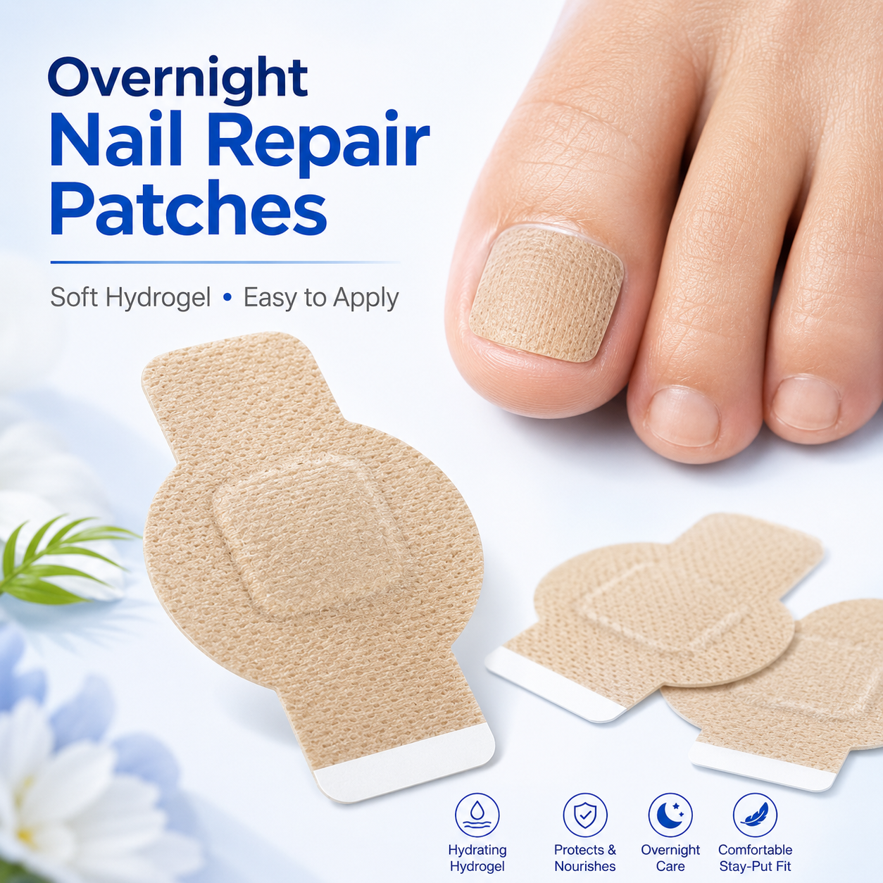 🔥Fungal Nail Patches, 21PCS Nail Repair Strips, Overnight Toenail Care