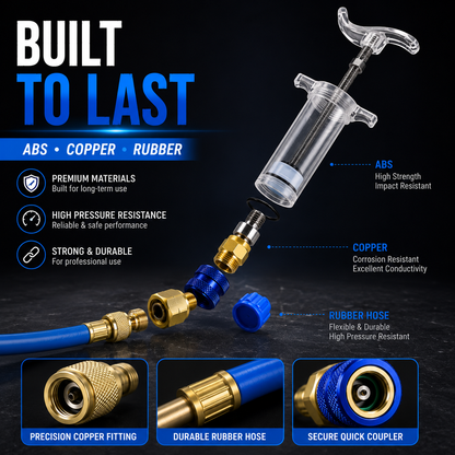 🛠Fast • Clean • Accurate Injection-AC Oil & UV Dye Injector Kit