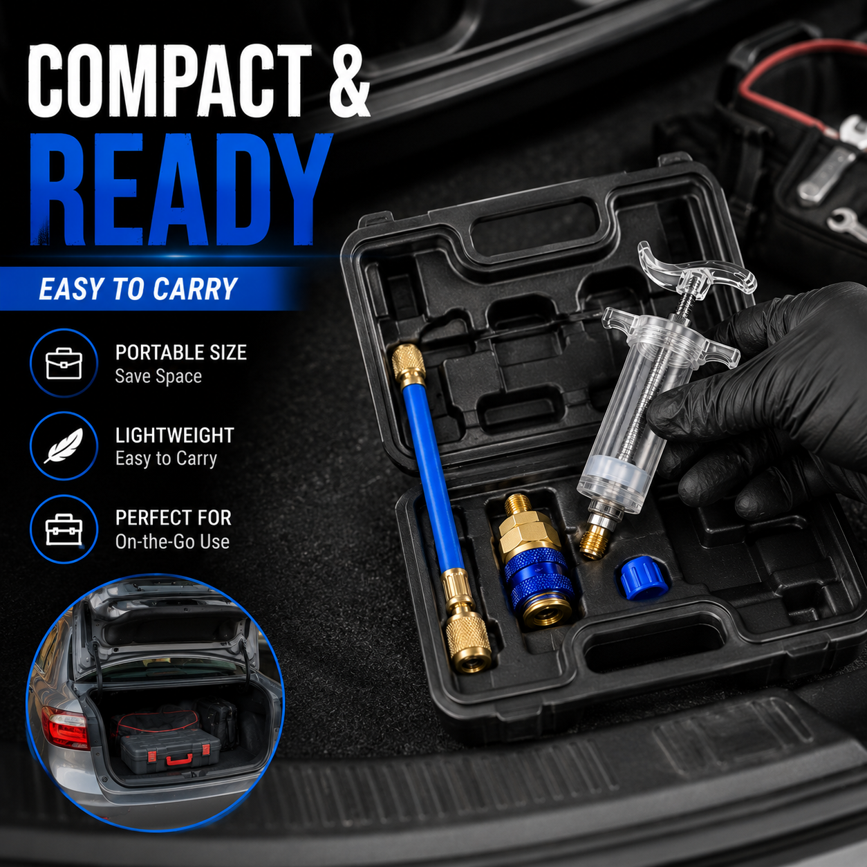🛠Fast • Clean • Accurate Injection-AC Oil & UV Dye Injector Kit