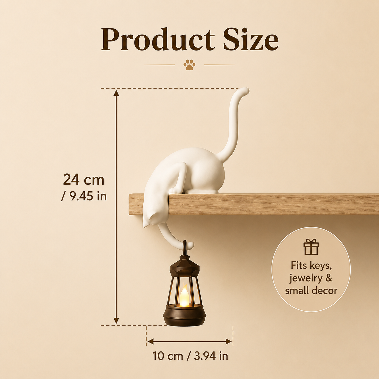 🐱 3D Printed Cartoon Cat Upside Down Hook