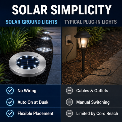 ☀️Solar Garden Lights –12 Pack Solar Lights Outdoor Waterproof