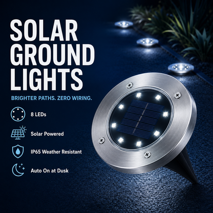 ☀️Solar Garden Lights –12 Pack Solar Lights Outdoor Waterproof