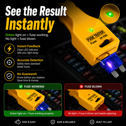 🚗 2-in-1 Automotive Fuse Tester Puller – Fast LED Fuse Check & Safe Removal