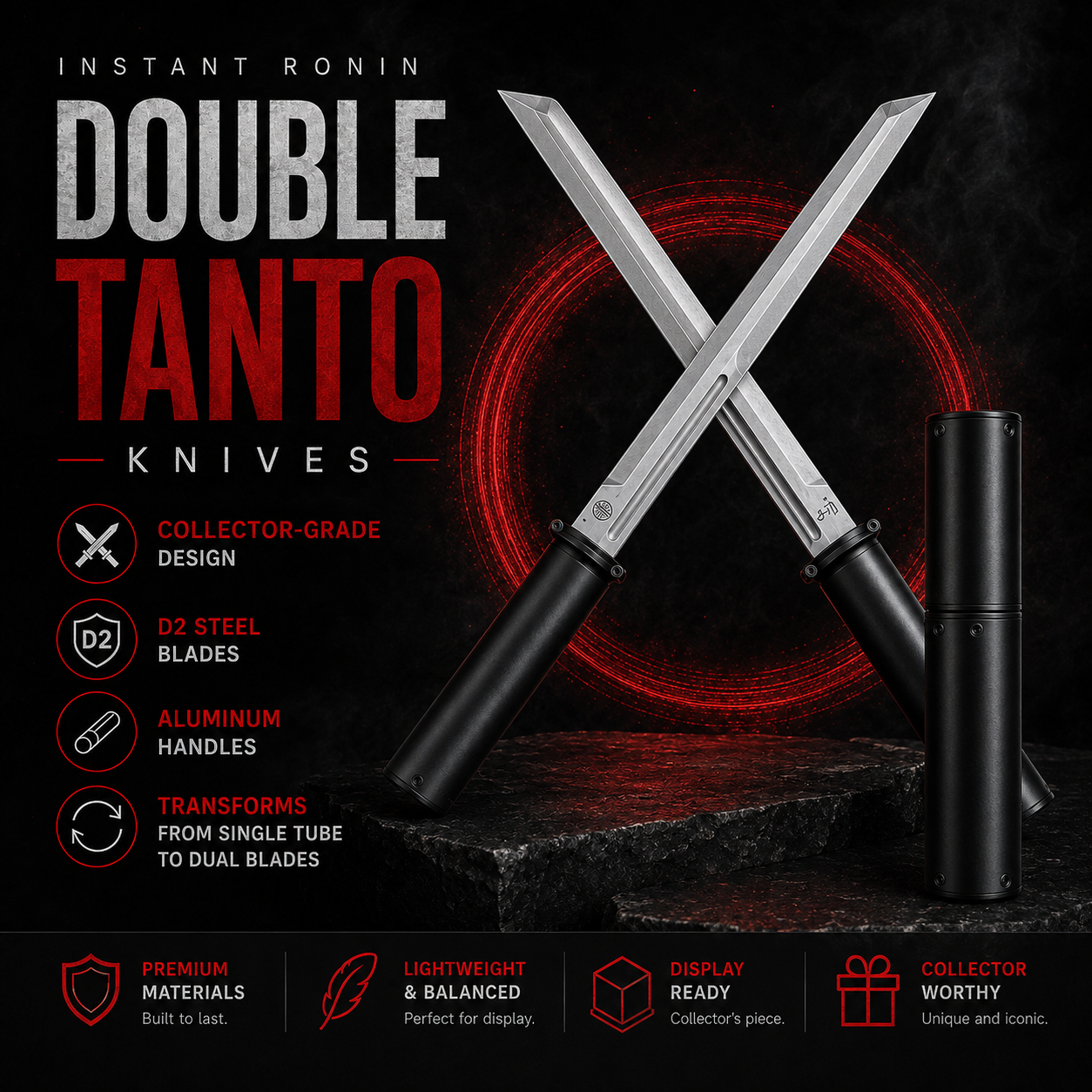 ⚔️ Ronin Double Tanto Collector’s Display Piece