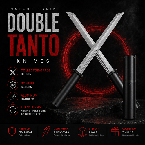 ⚔️ Ronin Double Tanto Collector’s Display Piece
